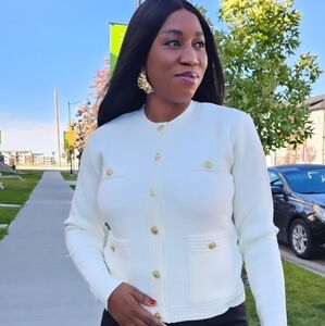 NWT Structured Button Detail Cardigan